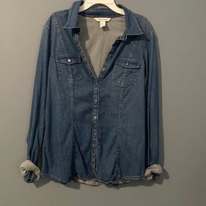 Jean button up